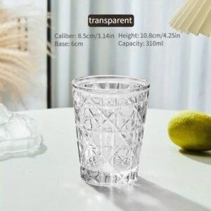 Acrylic Diamond Pattern HouseHold Glass Cup