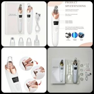 Rs. 530each - 5in1 Rechargeable AcnePoreBlackheads Remover Machine 3 Modes (Discount on 100pcscrtn)
