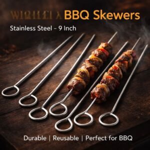 Pack of 6pcs Almost 9inches BBQ Skewers - 6pcs