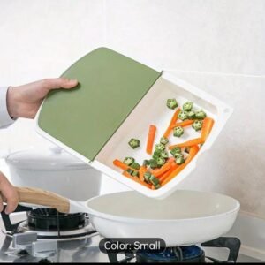 Rs. 310each - 3in1 Table Hanging Chopper Cutter Board with 2 Portions and Drainage Basket (MixRandom colour)