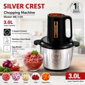 Rs. 3100each - Silver Crest 3.0L Electric Chopping Machine with 3 Spped Control with Egg Beater