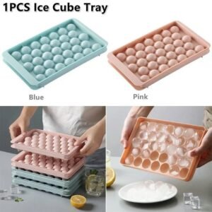 Restock - Round Ice Cubes Making Fridge Large Tray @ Rs. 140each with Shopper Packing (MixRandom colour)