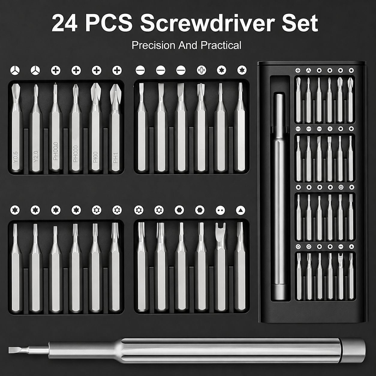 24 in 1 Precision Screwdriver Set with Box
