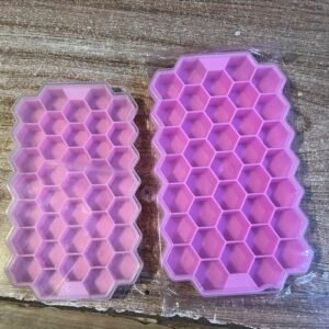 Honey Comb IceCubes Silicone Tray with LID Cover