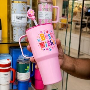Rs. 325each - Plastic Mini Kids Tumbler with Straw and Stopper (MixRandom colour)