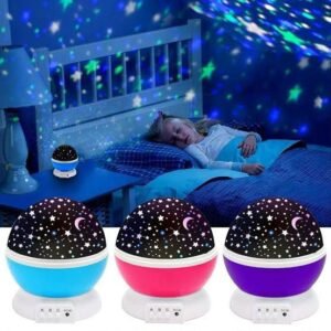 Rs. 660each - Rotating Star Master LED Lamp with Box Packing (MixRandom colour) Discount on 48pcscrtn