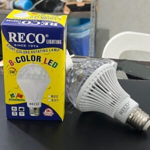 RECO RGB Color Rotating LED Rainbow Bulb | Disco Light