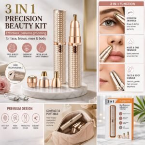 Rs. 830each - 3in1 Golden Precision Quality Rechargeable Hair Remover Device (Discount on Quantity)