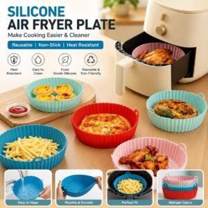 Rs. 120each - Silicone Air Fryer Plate (MixRandom colour) Discount on 300pcscrtn