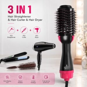 Rs. 1100each - 3in1 OneStep Hot Air Brush Dryer Straightener with Box Packing (Discount on 30pcscrtn)