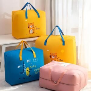 Rs. 100each - Printed DinoRoar and Sheep Colourful Blanket Storage Bag (MixRandom colour)