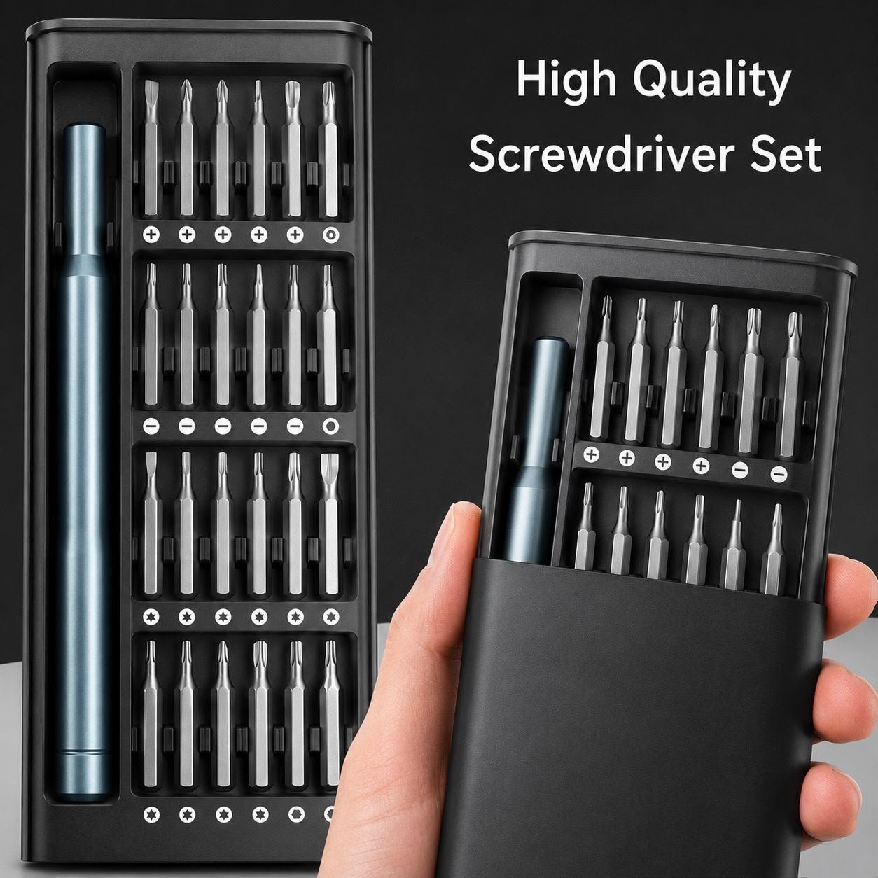 24 in 1 Portable Precision Screwdriver Repair Tool Set with Box - Image 2