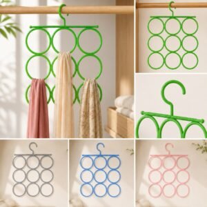 Rs. 150each - 9 Holes Plastic Scarf Hanger (MixRandom colour)