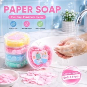 Rs. 40each - Apple Shape Box Travel Paper Soap Box (MixRandom colour) Discount on Quantity